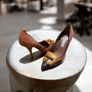 Tabitha Simmons Color Block Heels